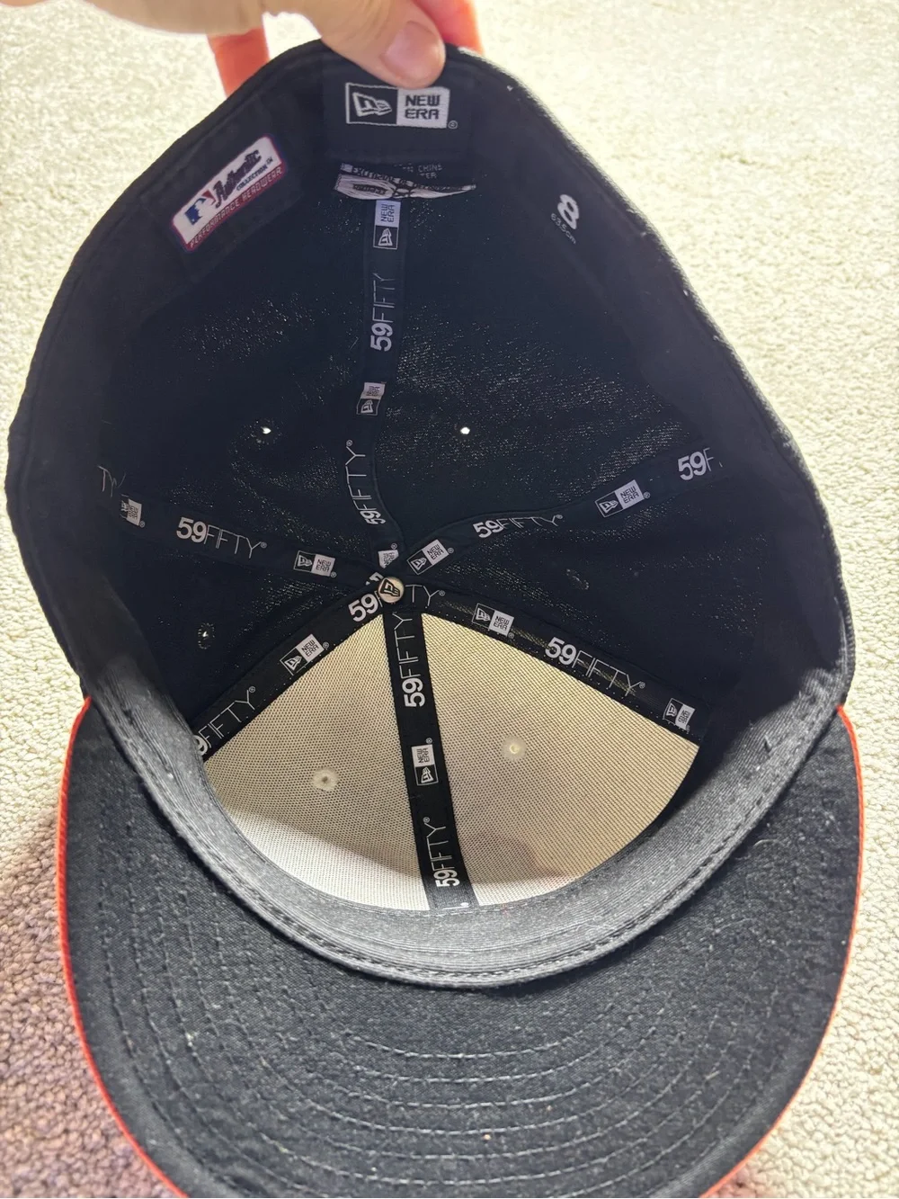 Baltimore Orioles MLB Authentic Fitted Cap Sz 8 On Field Hat New Era 59Fifty